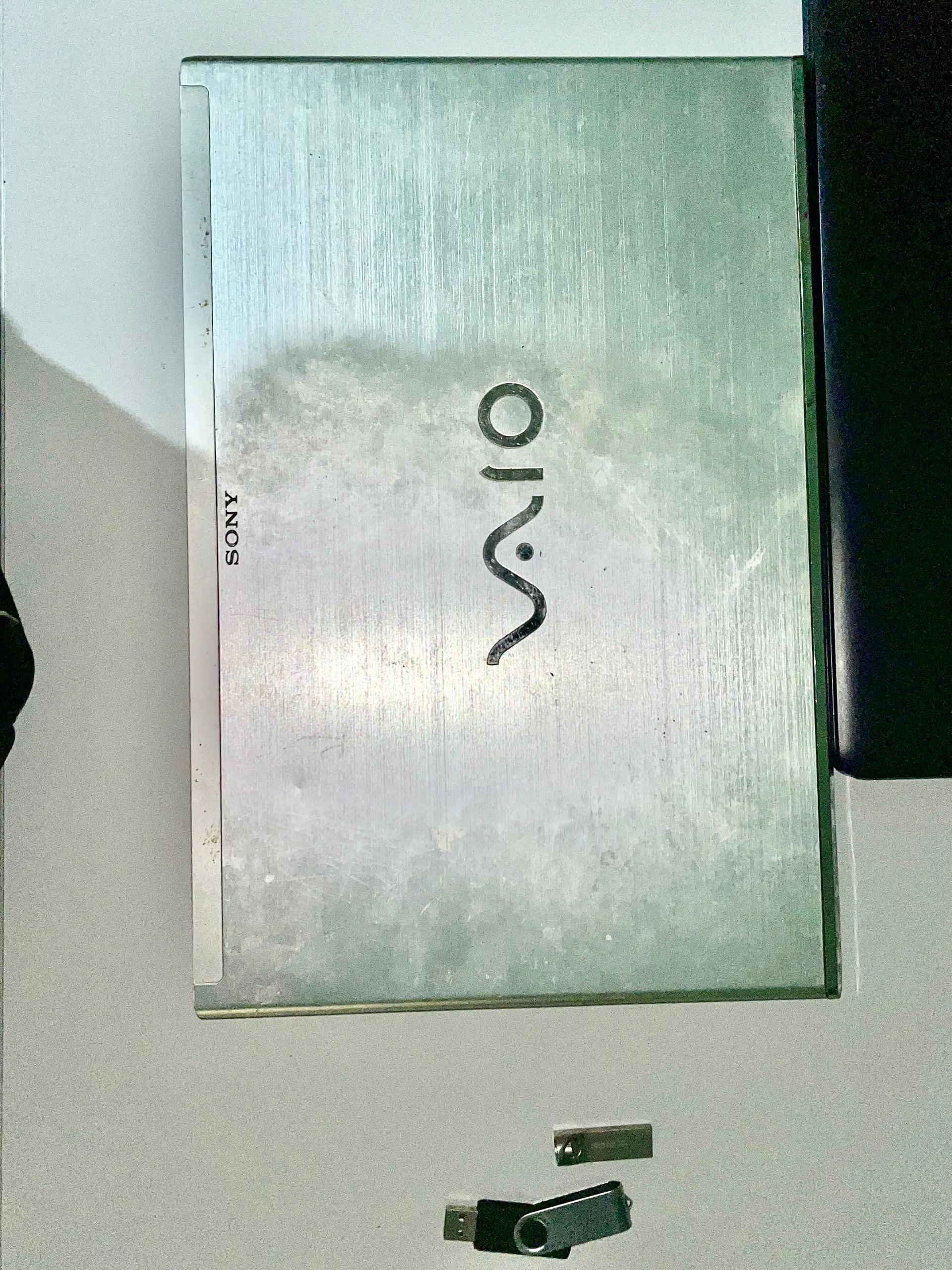 The old Sony VAIO laptop closed